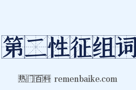 第二性征组词是什么意思的图片
